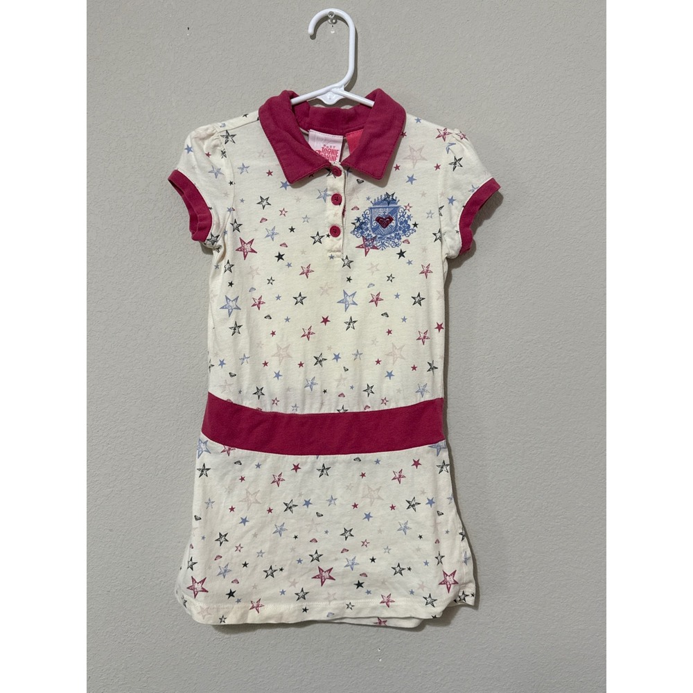 Y2K Roxy Teenie Wahine Toddler‎ Girls 4T Mini Polo Dress AOP Stars